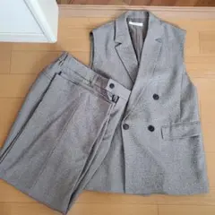 【新品】B.C STOCK　ジレ+2タックパンツセット　セットアップ　25年購入