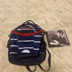 子供用　Coleman ストライプ柄 リュックサック ネイビー