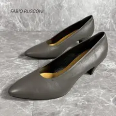 FABIO RUSCONI コーンヒールパンプス グレー　35 22.5のサムネイル