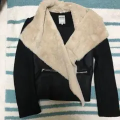 ZARA ザラ ムートン風 ジャケット コート ライダース