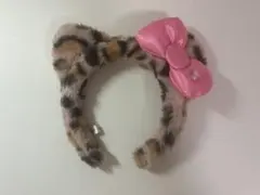 ユニバ　キティー　カチューシャ　ヒョウ柄のサムネイル