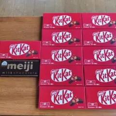 【12点セット】キットカット プチ 11箱 ＆ 明治ミルクチョコレート 1枚のサムネイル