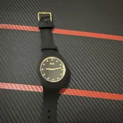ice watch ブラック シリコンバンド