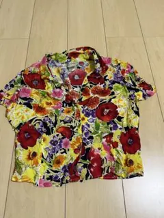 Krizia poi 半袖花柄ブラウス【R712116】