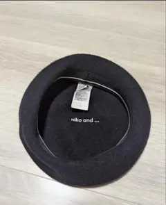 ベレー帽　キャップ　ブラック　niko and...