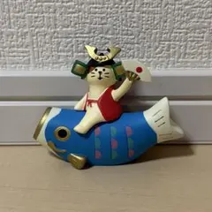 デコレ コンコンブル 鯉乗り武将猫