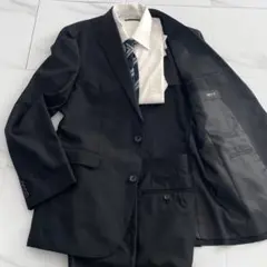 【未使用級◦XL✨】コムサイズム スーツ セットアップ 背抜き 2B 黒