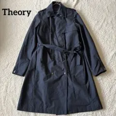 Theory セオリー トレンチコート ライナー付き M ネイビー系 ベルト