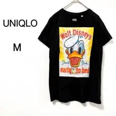 【UNIQLO UT】ユニクロ Tシャツ ドナルドダック プリント ブラック M