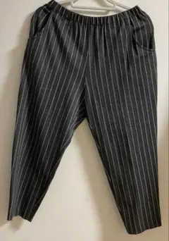 イフクラージュ　ストライプ カジュアルパンツ ゴムウエスト