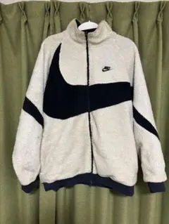 ラスト値下げ NIKE ボアフリースジャケット アイボリー×ネイビー