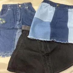 デニムスカート 子供用 スカート キッズ 90 夏服