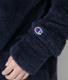 Champion フリースジャケット ネイビー