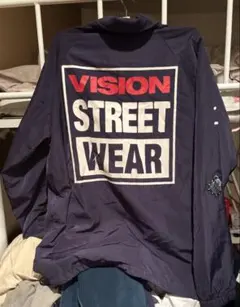 VISION STREET WEAR コーチジャケット ネイビー M