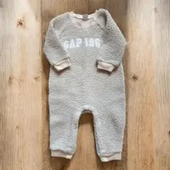 GAP ベビー ボアロンパース 80cm モコモコ 防寒 着心地◎アイボリー