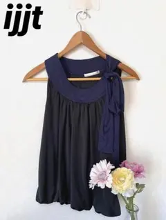 【美品】未使用　ijjt イジット　ノースリーブ　カジュアル　フォーマルも最適