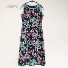 【ルーニィ】LOUNIE ワンピース ノースリーブ レトロ 花柄　36のサムネイル