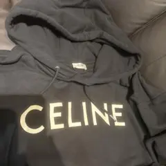 CELINE ブラック フード付きパーカー