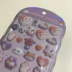 【即日発送】新品 正規品 ベイマックス コットンパフィーシール ぷっくりシール