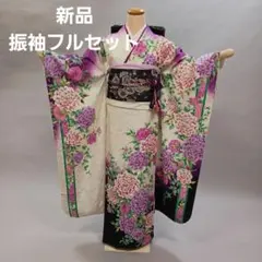 新品　しつけ糸つき　振袖フルセット 新品 しつけ糸つき 振袖フルセット - メルカリ