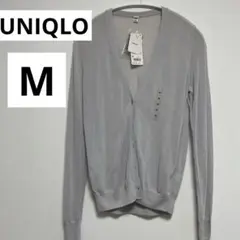 【新品】ユニクロ★UNIQLO レディース薄手カーディガン　M ライトVネック