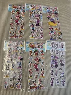ミッキー　ミニー　シール　ステッカー　6枚セット