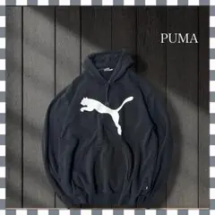 8154/PUMAプーマ ブランドプリント パーカープルオーバーXL