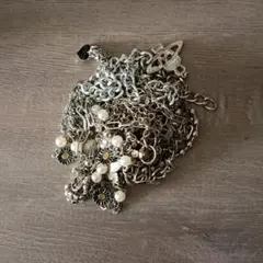 カジュアル ネックレス シルバー色