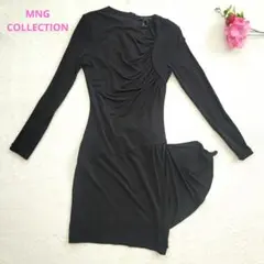 MNG Collection【S】黒 肩パットあり 長袖ワンピースのサムネイル