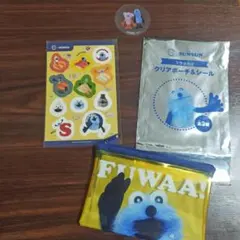 パペット　スンスン　スシロー　コラボ ポーチ＆シール　ピック付き