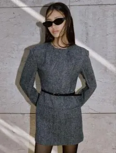 JOSEMOON CLASSIC TWEED MINI DRESS