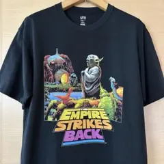 ユニクロ　スターウォーズ　ヨーダ　Tシャツ　UT 映画　アート　黒　XL