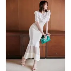 COCODEAL シアーティアードスカート マーメイド　　マーメイドスカート