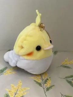 オカメインコ ぬいぐるみ キーホルダー（たかさ7cm×横5cm)のサムネイル
