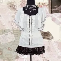 y2k axes femme シフォン フリル ウィッシュコア 森ガール