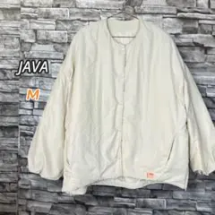 19♪ JAVAコラボ シャカシャカ素材サイドファスナーノーカラーブルゾン M