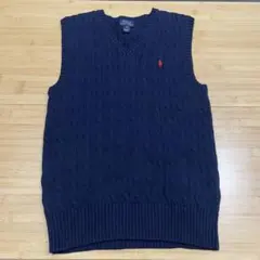 美品Polo Ralph Lauren 紺色ベスト Lサイズ