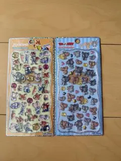 正規品 ズートピア トムとジェリー プチドロップステッカー 2種セット