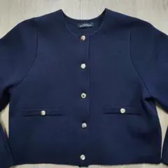 GREEN LABEL RELAXING ネイビー カーディガン