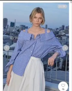 FRAY I.D シャツデザインオフショルブラウスのサムネイル