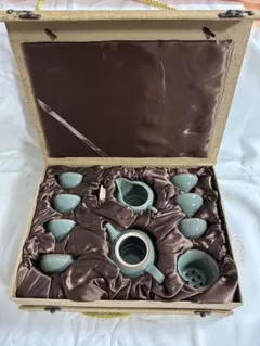 【新品】龍泉 青緑色 茶器セット