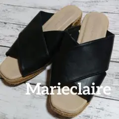 【期間限定価格!!】Marieclaire　シンプルサンダル　ブラックのサムネイル