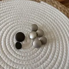 シルバー系金属製ボタン7個セット