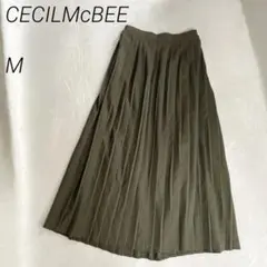 CECILMcBEE　ロングプリーツスカート　バックゴム　上品　Mのサムネイル