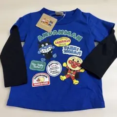 アンパンマン Tシャツ 95サイズ 青　ロンT 長袖
