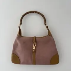 極美品 GUCCI グッチ バンブー ミニショルダー 3way ピンク レザー GUCCI - 極美品 GUCCI グッチ バンブー ミニショルダー 3way ピンク