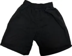 GU ジーユー 半ズボン 短パン ハーフパンツ 140 黒 キッズ