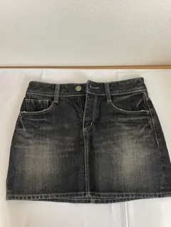 【即購入OK】Right-on BACK NUMBER デニムミニスカート M黒