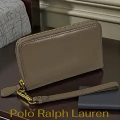 Polo Ralph Lauren ベージュ長財布 フラグメントケース