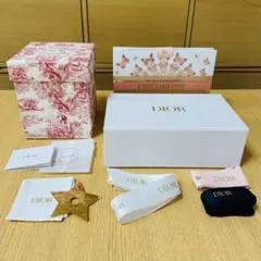 【Dior】ギフトボックス リボン ショッパー メッシュケース 星型装飾セット